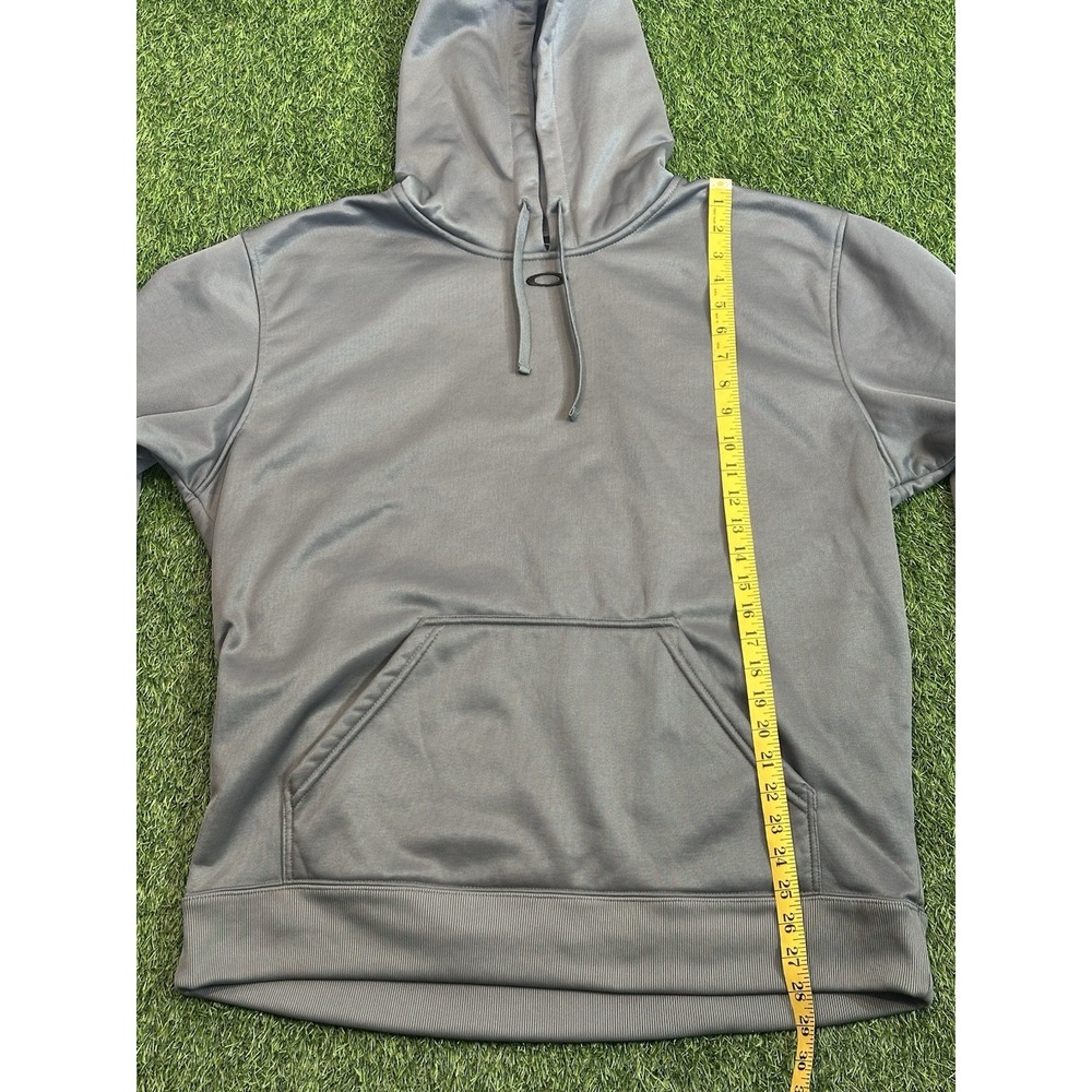 Oakley‎ Hoodie Mens Large Gray Hooded Pullover Surfer Streetwear Comfy - Picture 8 of 16